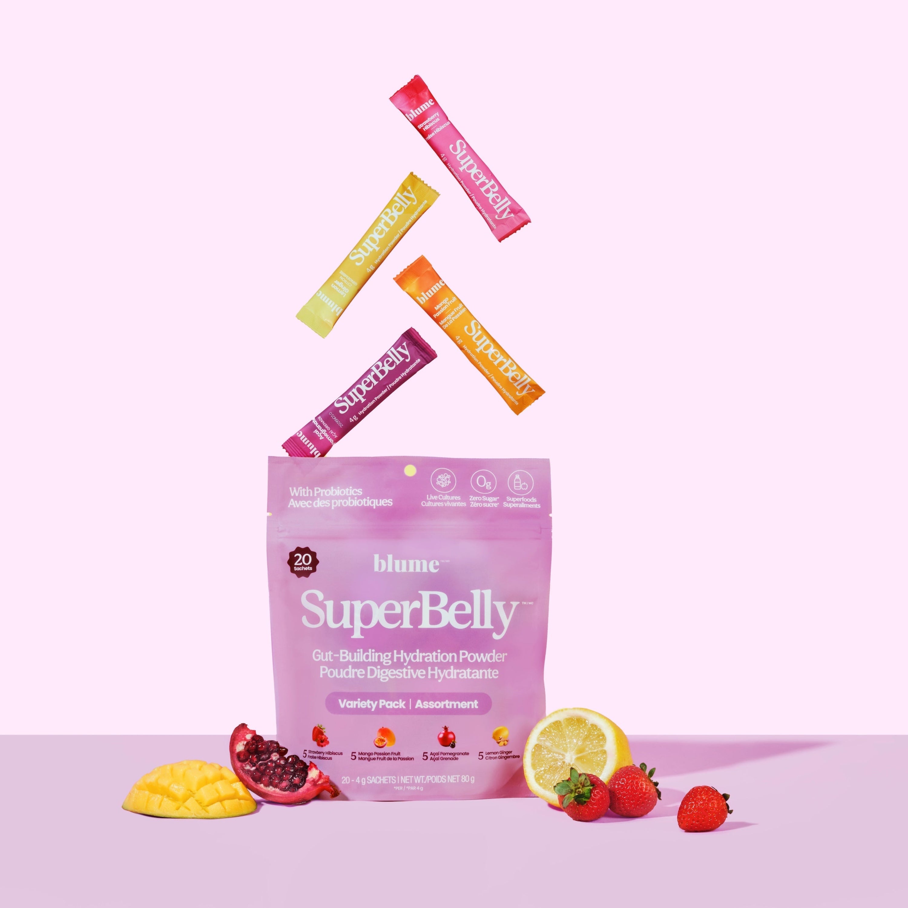SuperBelly Gut-Building Hydration Drink Mix - Variety Pack