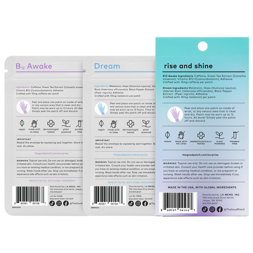 Wearable Wellness Patches - Rise and Shine Set