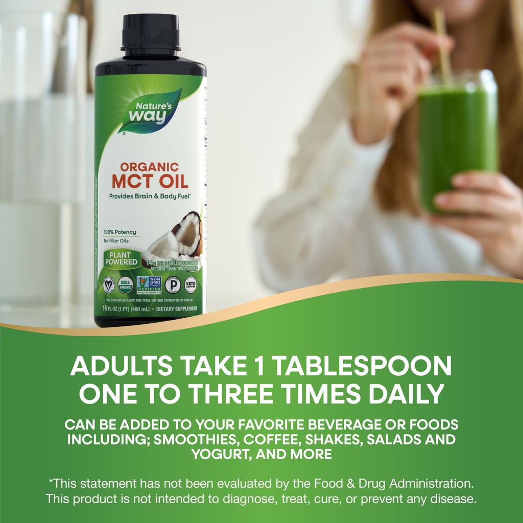 100% Organic MCT Oil - For Brain & Body Fuel