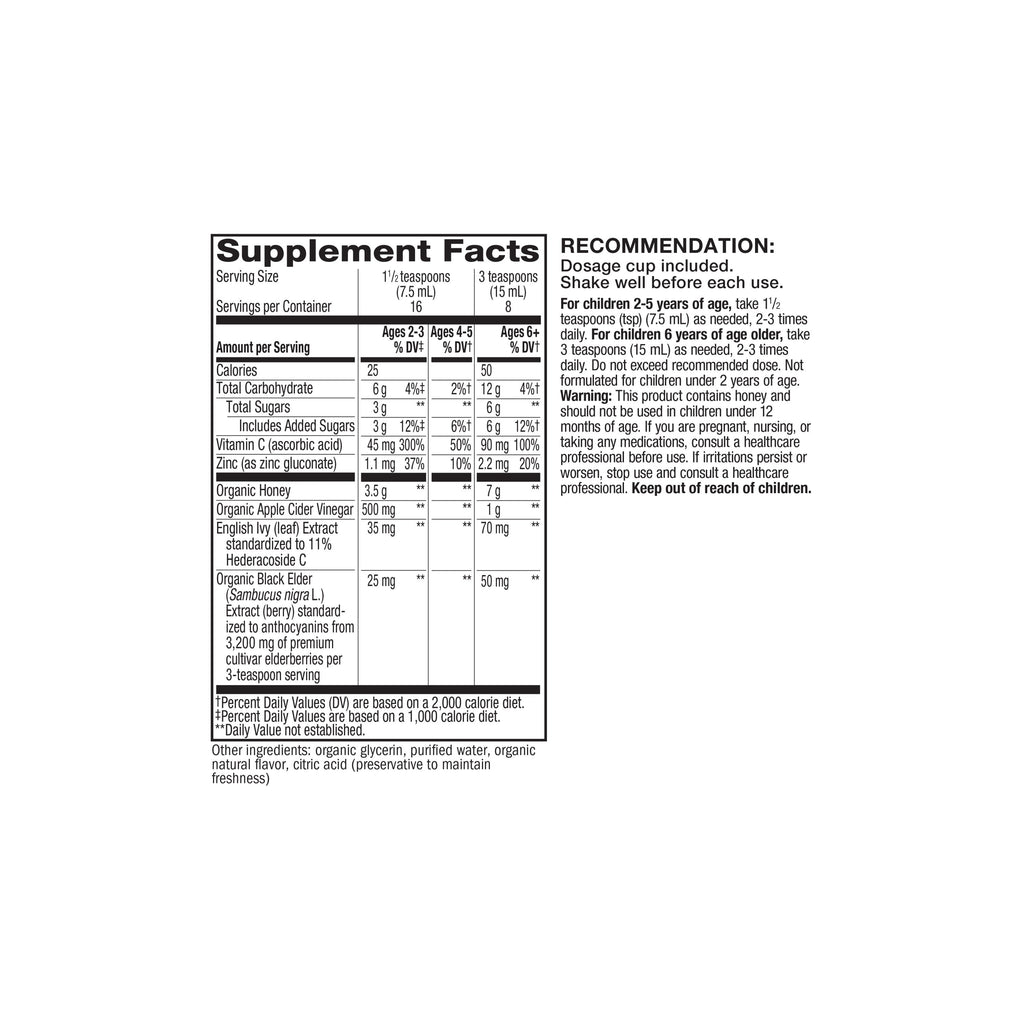 Sambucus Kids Cough + Immune Syrup