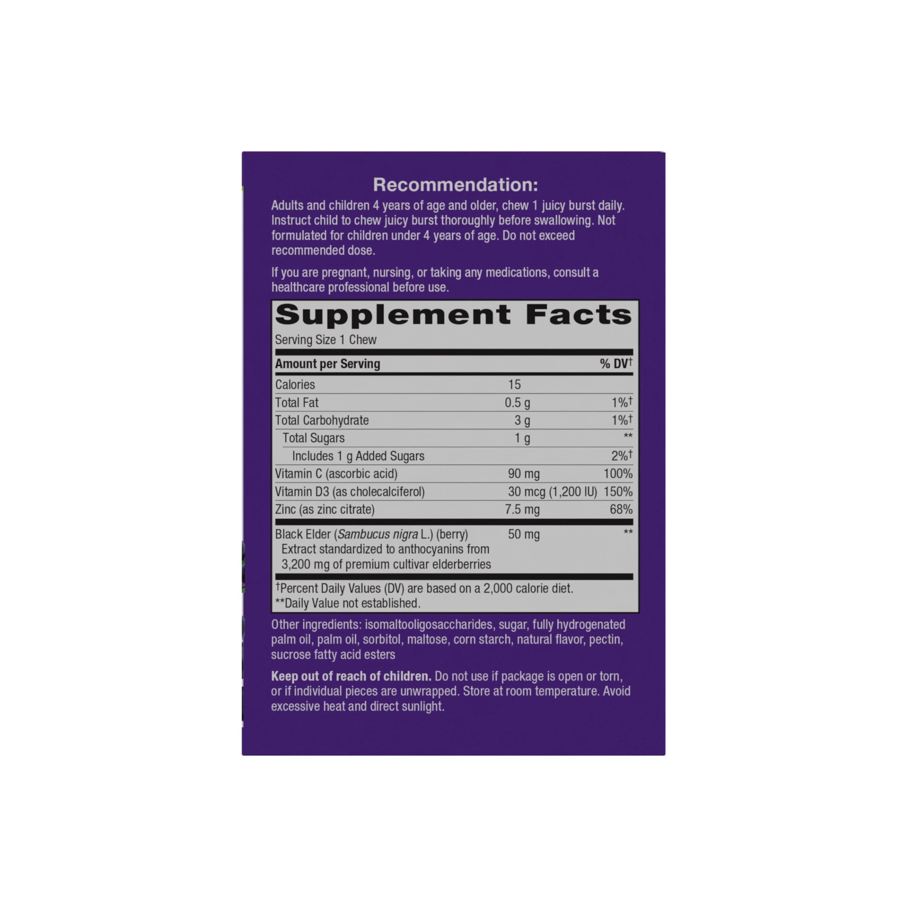 Sambucus Ultra Immune Juicy Burst