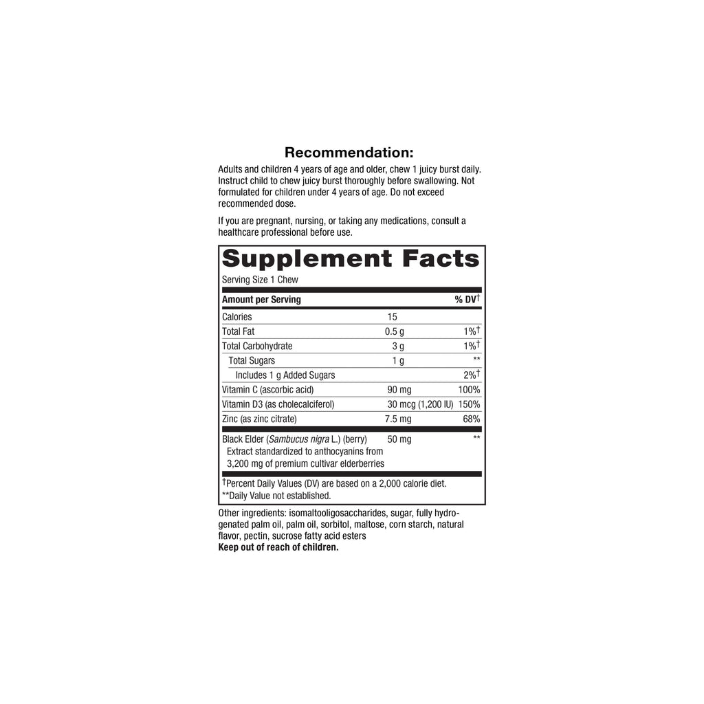 Sambucus Ultra Immune Juicy Burst