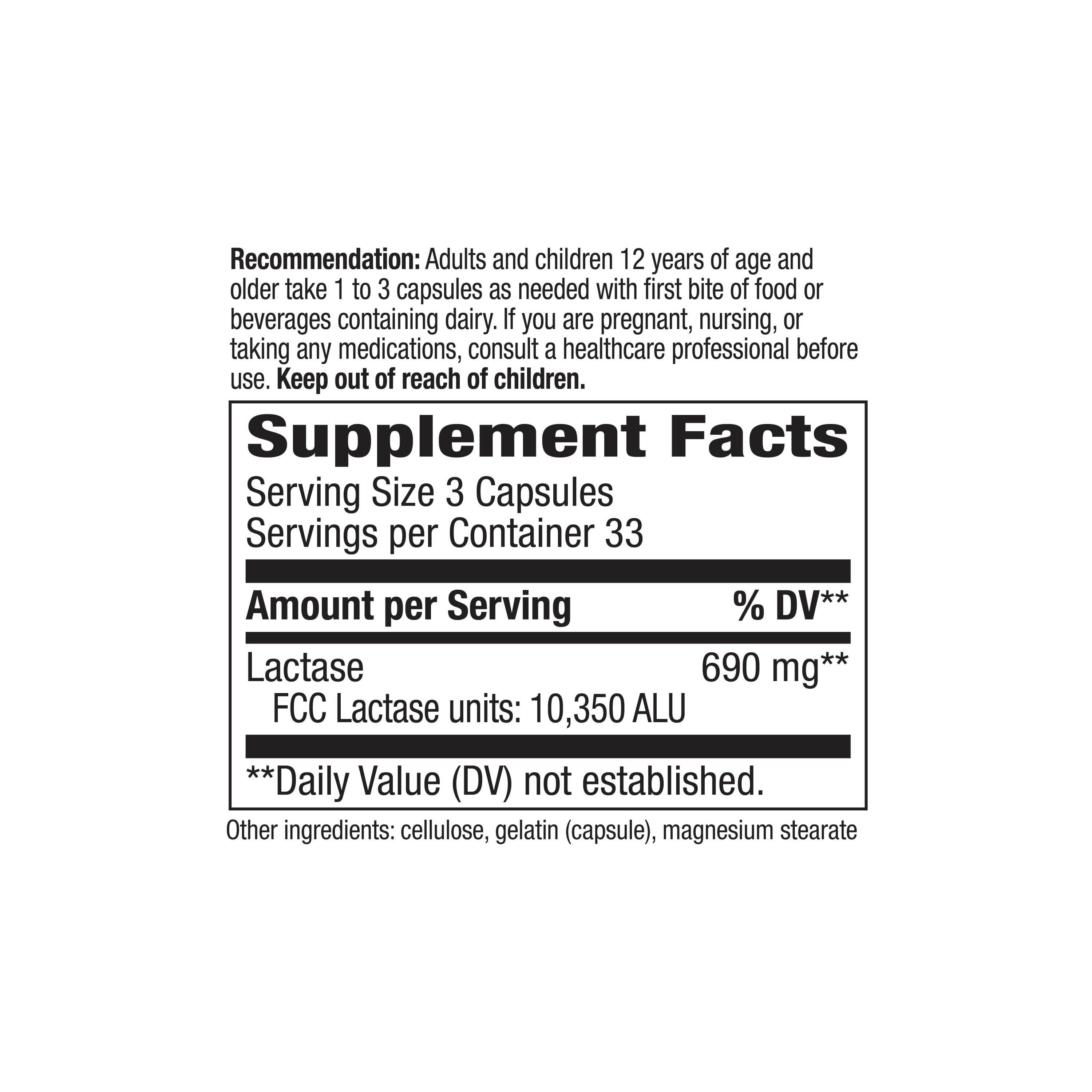 Lactose Defense Digestive Enzymes