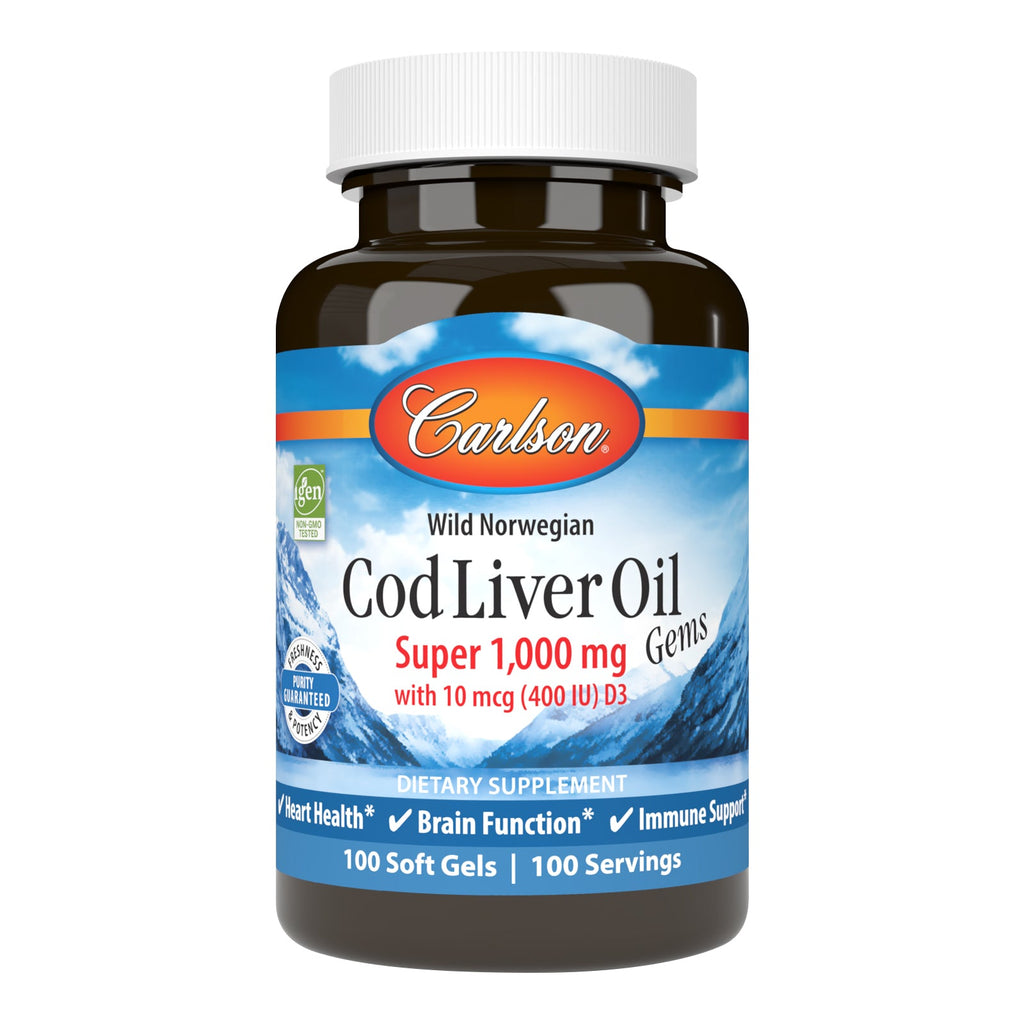 Cod Liver Oil Gems - 1,000 mg