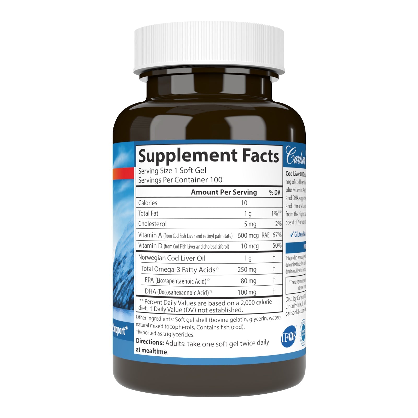Cod Liver Oil Gems - 1,000 mg