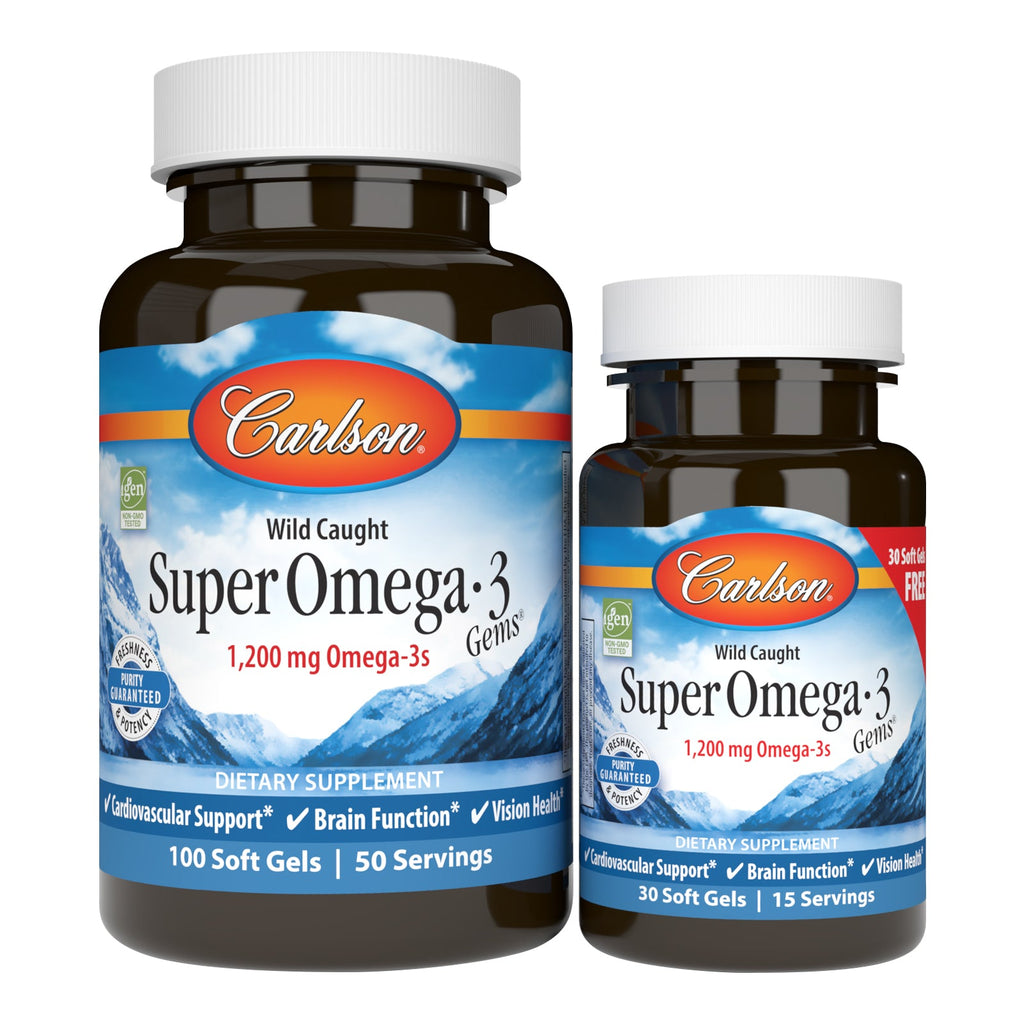 Super Omegs 3 Gems - 1,200 mg Omega-3s
