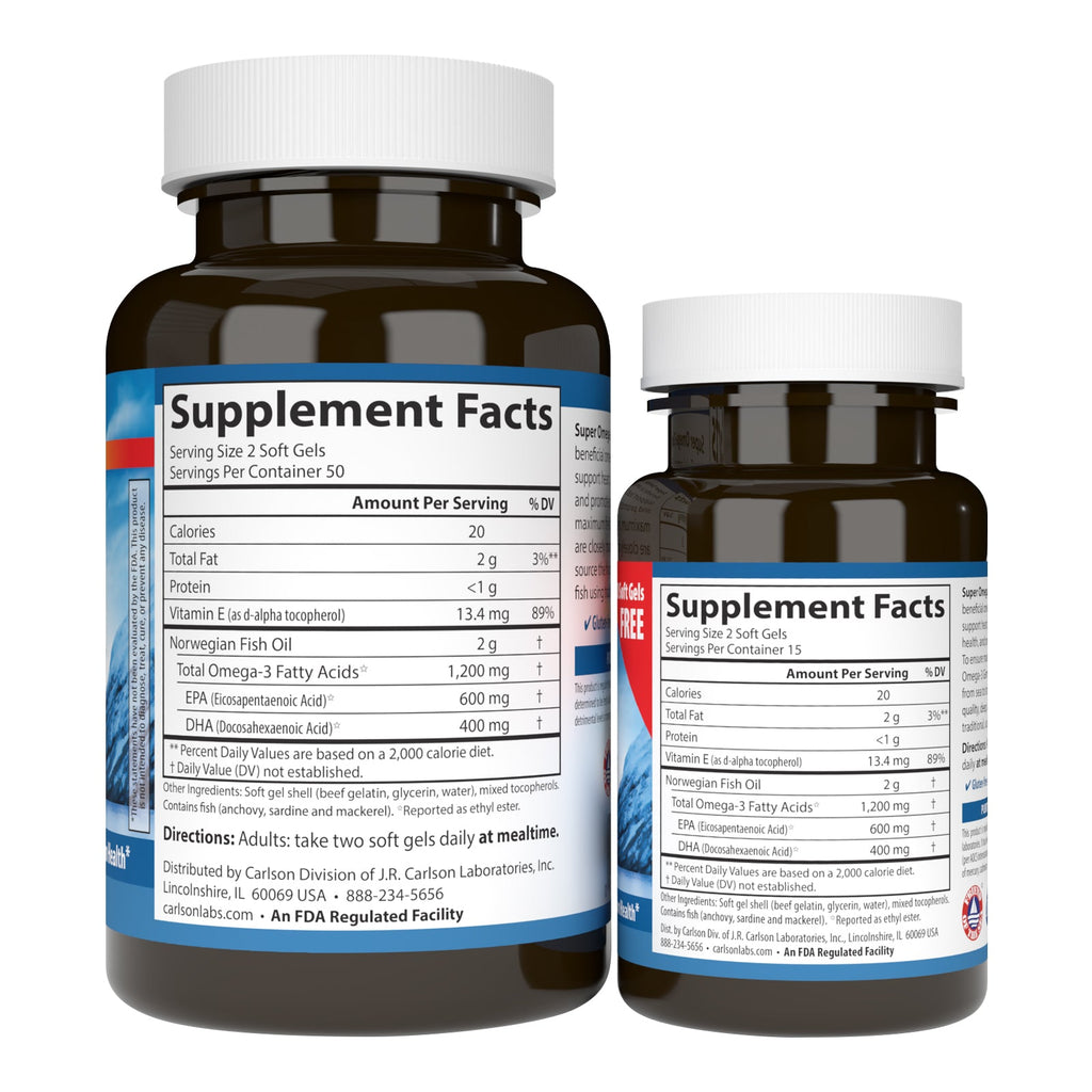 Super Omegs 3 Gems - 1,200 mg Omega-3s