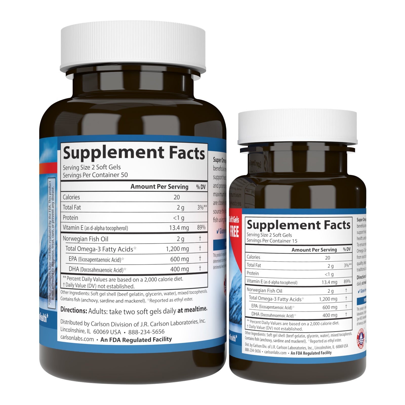 Super Omegs 3 Gems - 1,200 mg Omega-3s