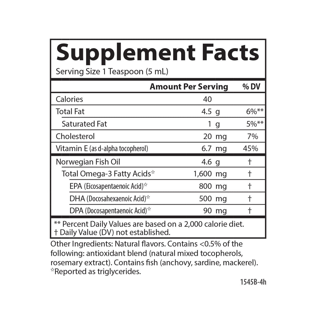 The Very Finest Fish Oil, Lemon Flavor