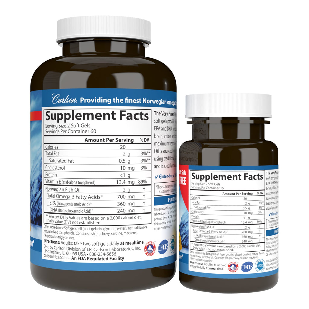 The Very Finest Fish Oil, Softgel - 700 mg Omega-3s