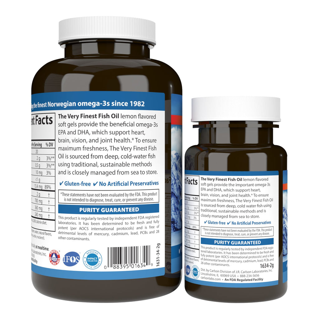 The Very Finest Fish Oil, Softgel - 700 mg Omega-3s