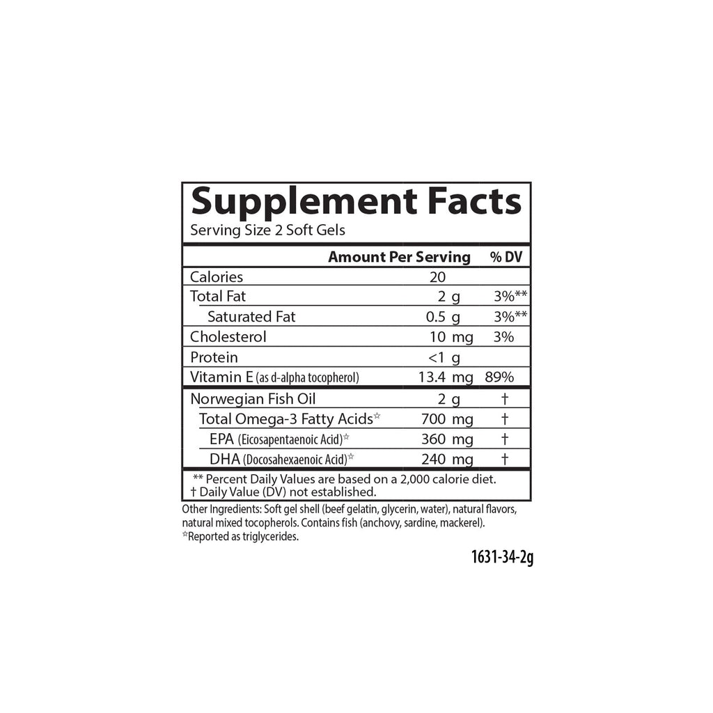 The Very Finest Fish Oil, Softgel - 700 mg Omega-3s