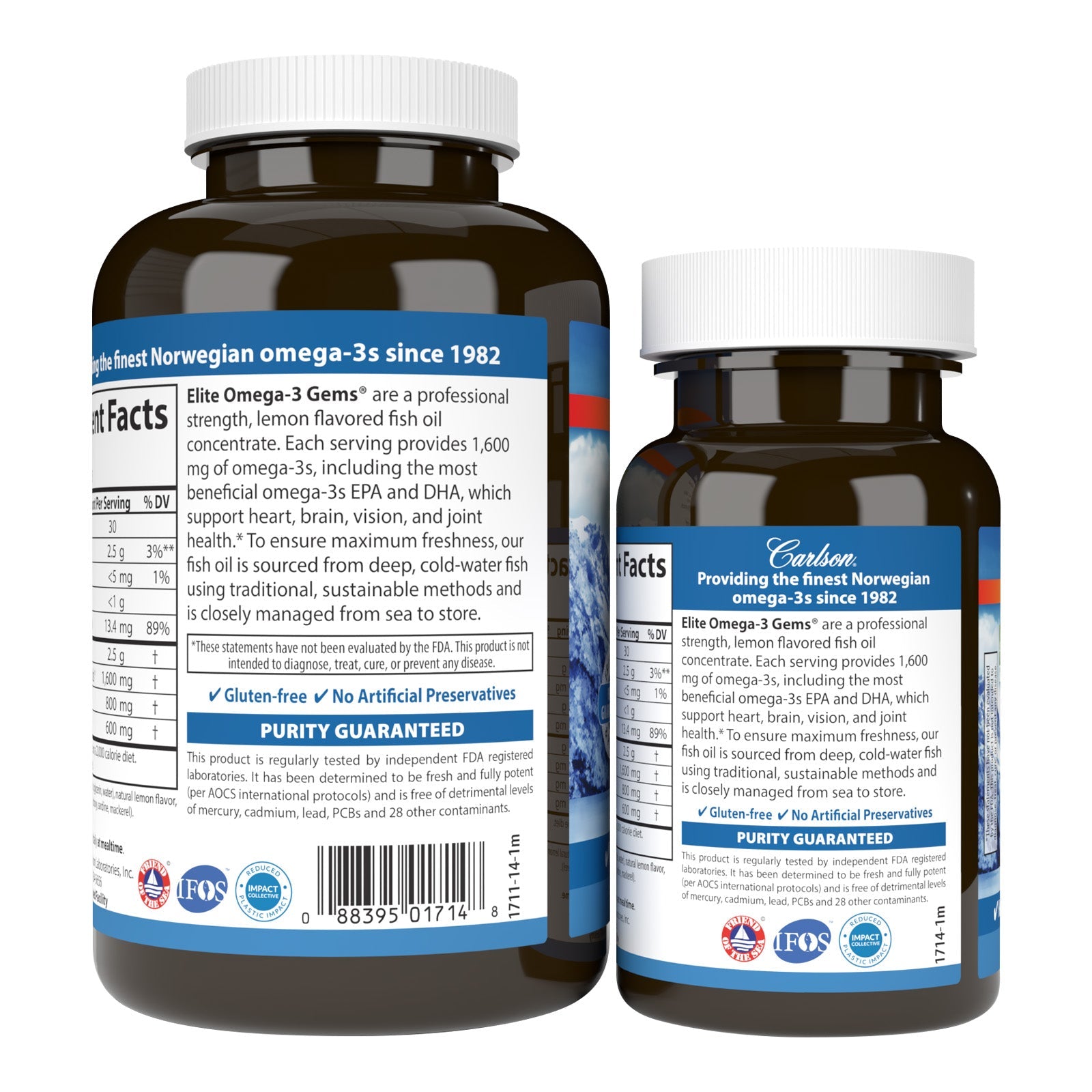 Elite Omega 3 Gems - 1,600 mg Omega-3s