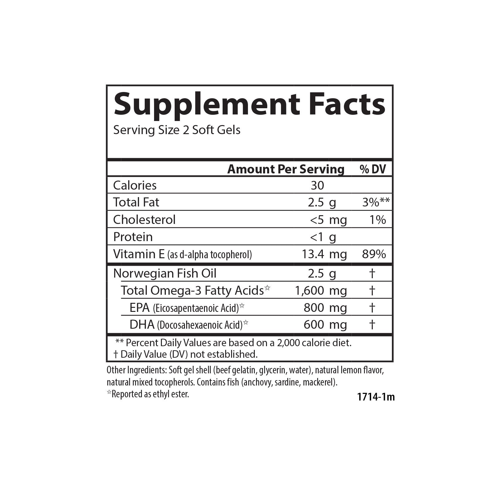 Elite Omega 3 Gems - 1,600 mg Omega-3s