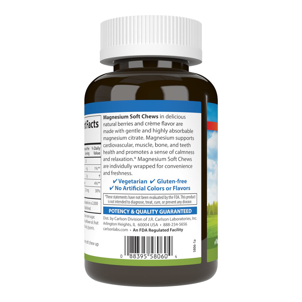 Magnesium Soft Chews - 125 mg