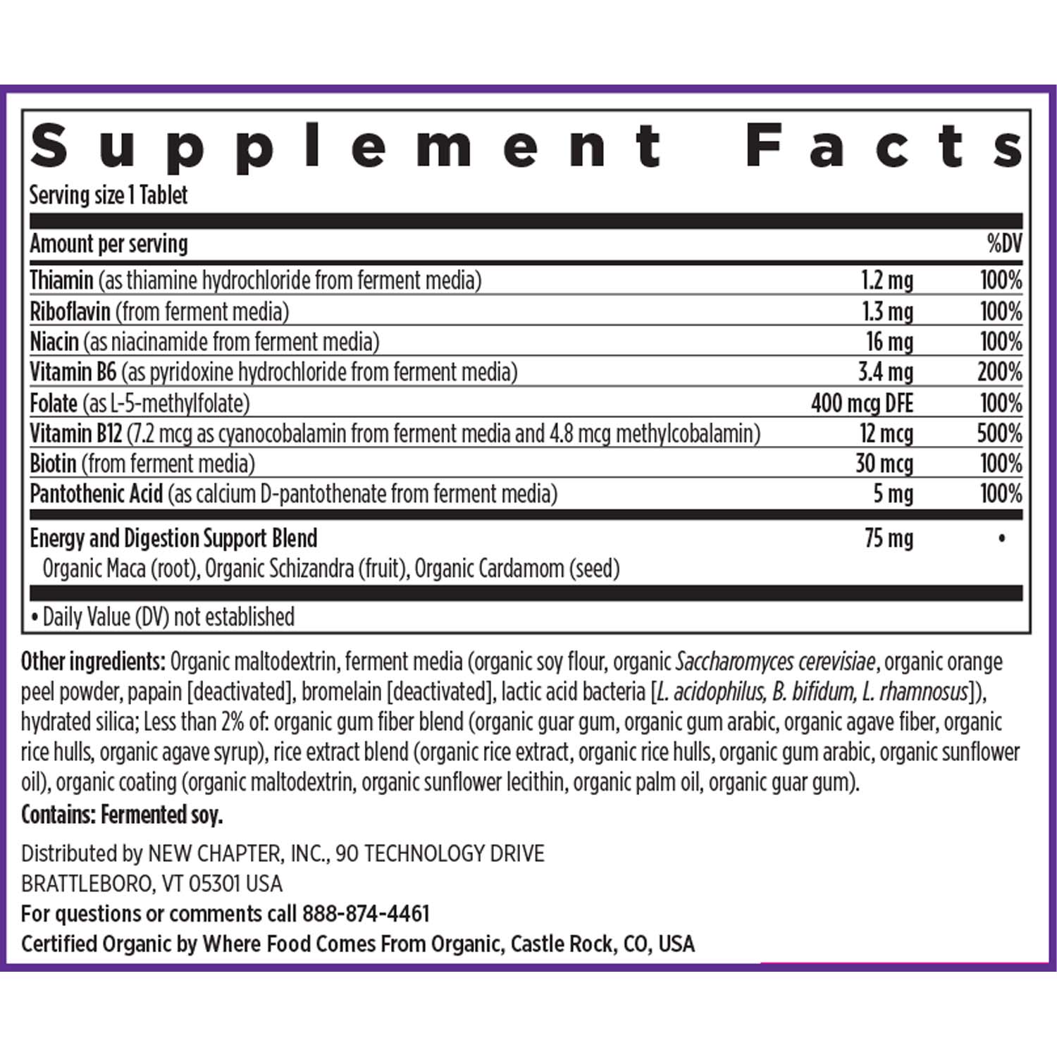 Fermented Vitamin B Complex