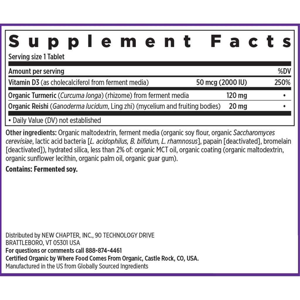 Fermented Vitamin D3, 2,000 IU for Immune, Heart & Bone Support