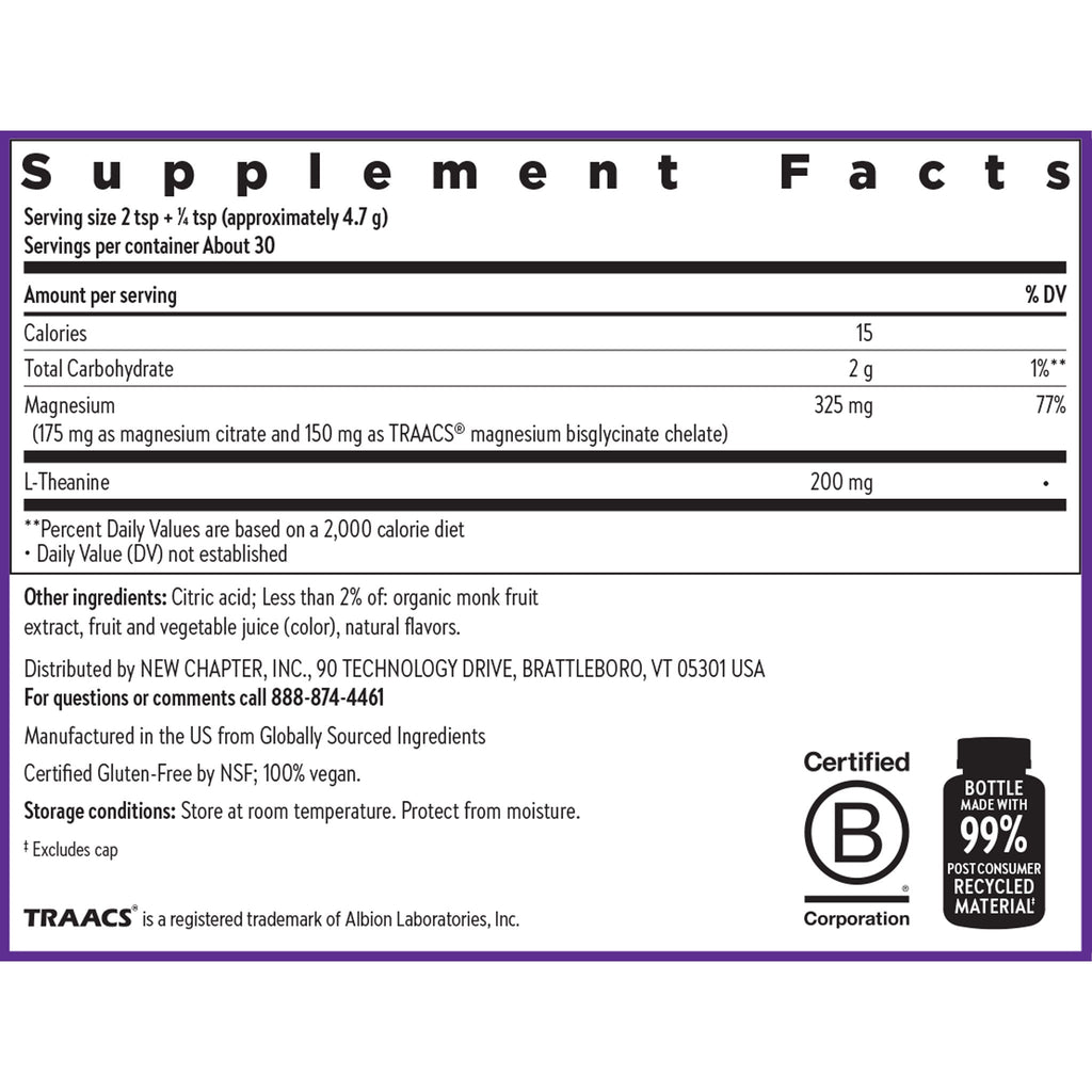 Magnesium + L-Theanine Powder
