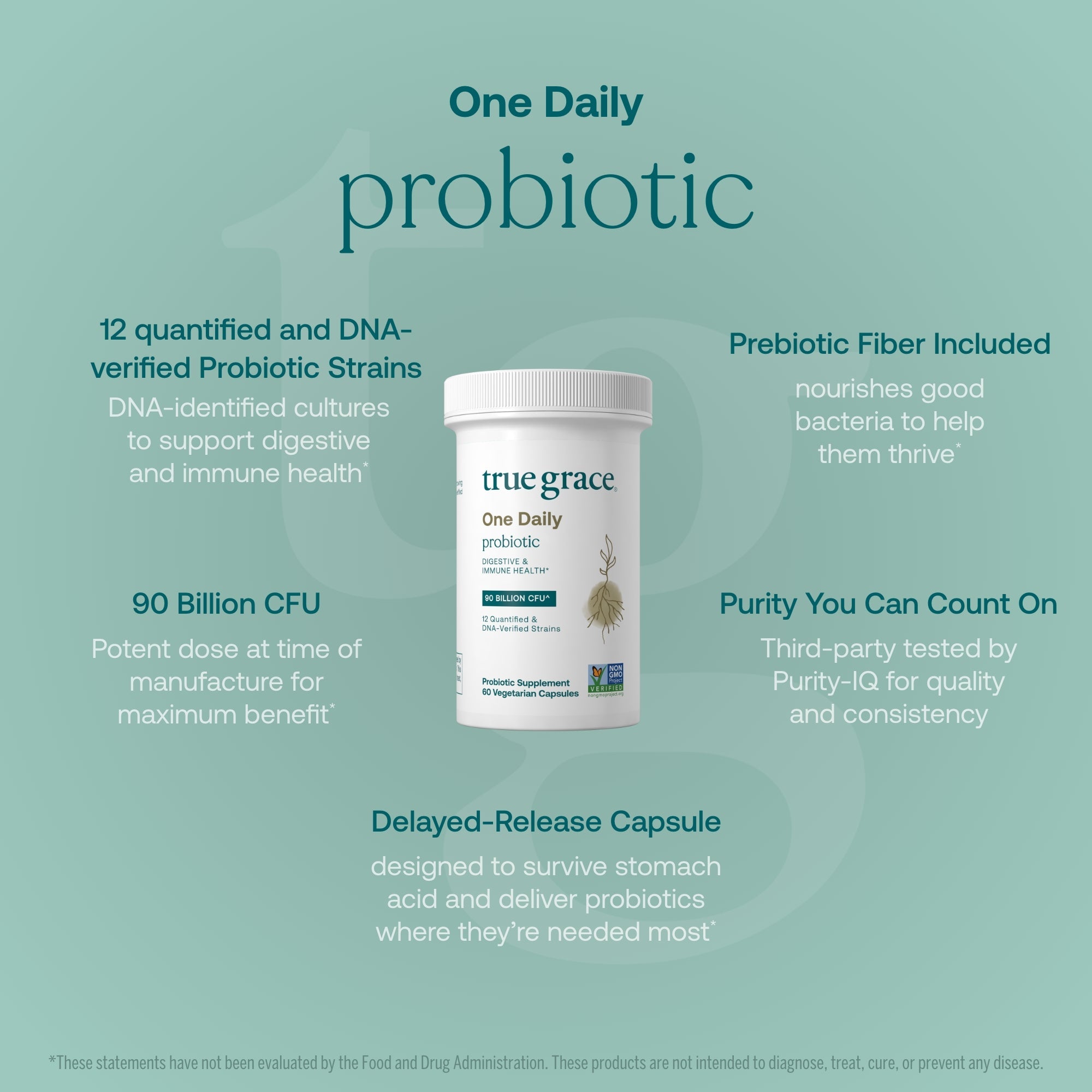 One Daily Probiotic Capsules - For Digestive & Immune Health*