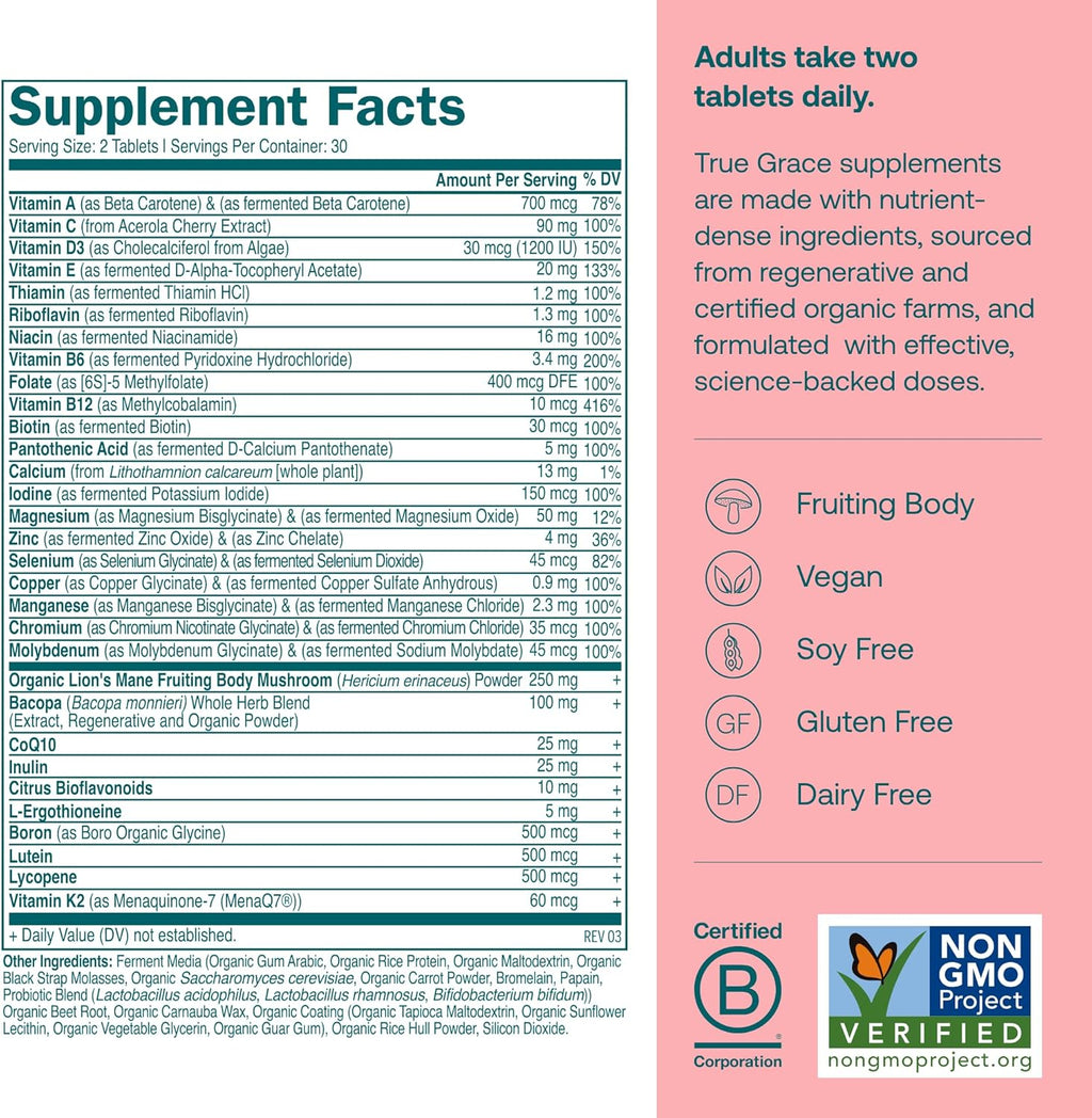 Daily Women’s 50+ Multivitamin Tablets - Longevity & Memory Support*