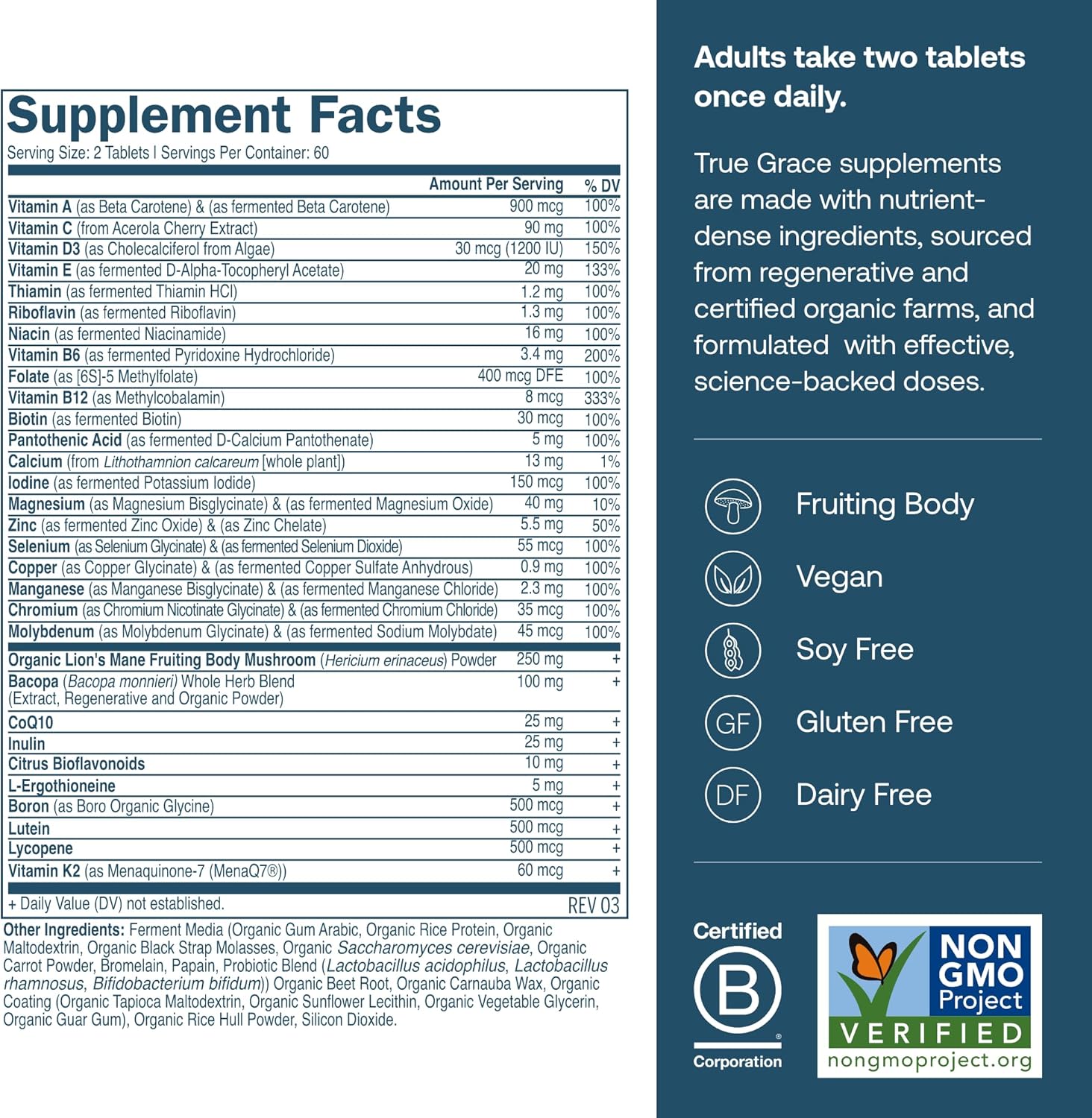 Daily Men’s 50+ Multivitamin Tablets - Refill Pouch