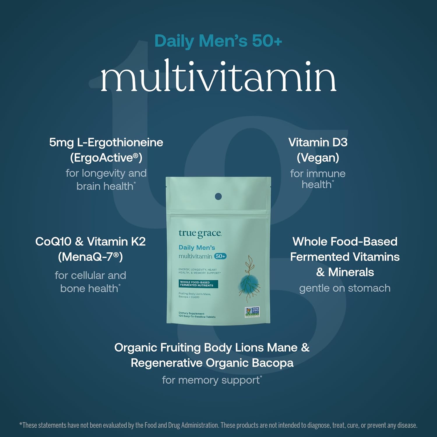 Daily Men’s 50+ Multivitamin Tablets - Refill Pouch