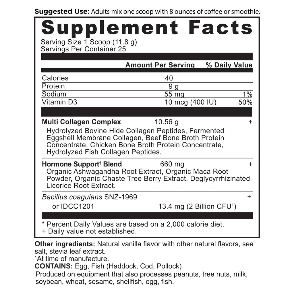 Hormone Balance + Collagen Vanilla Powder