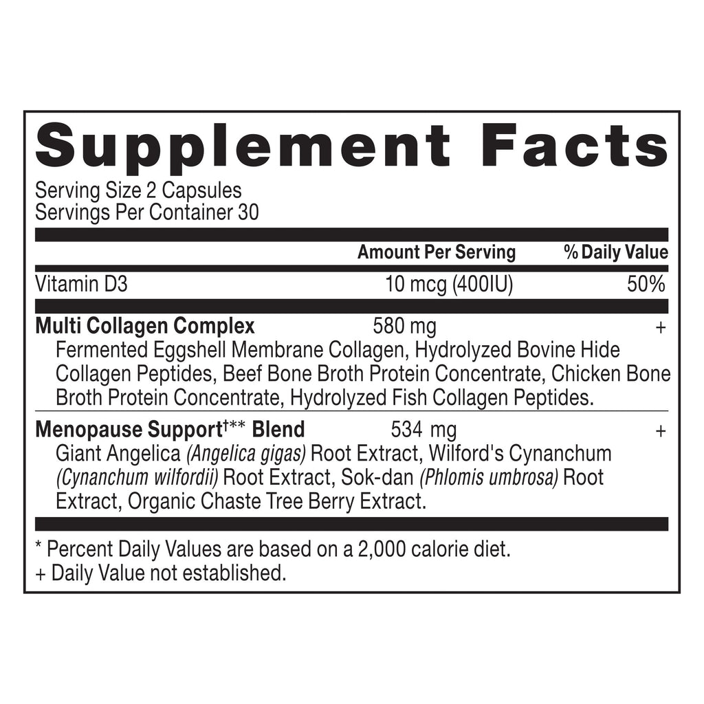 Menopause Support + Collagen Capsules