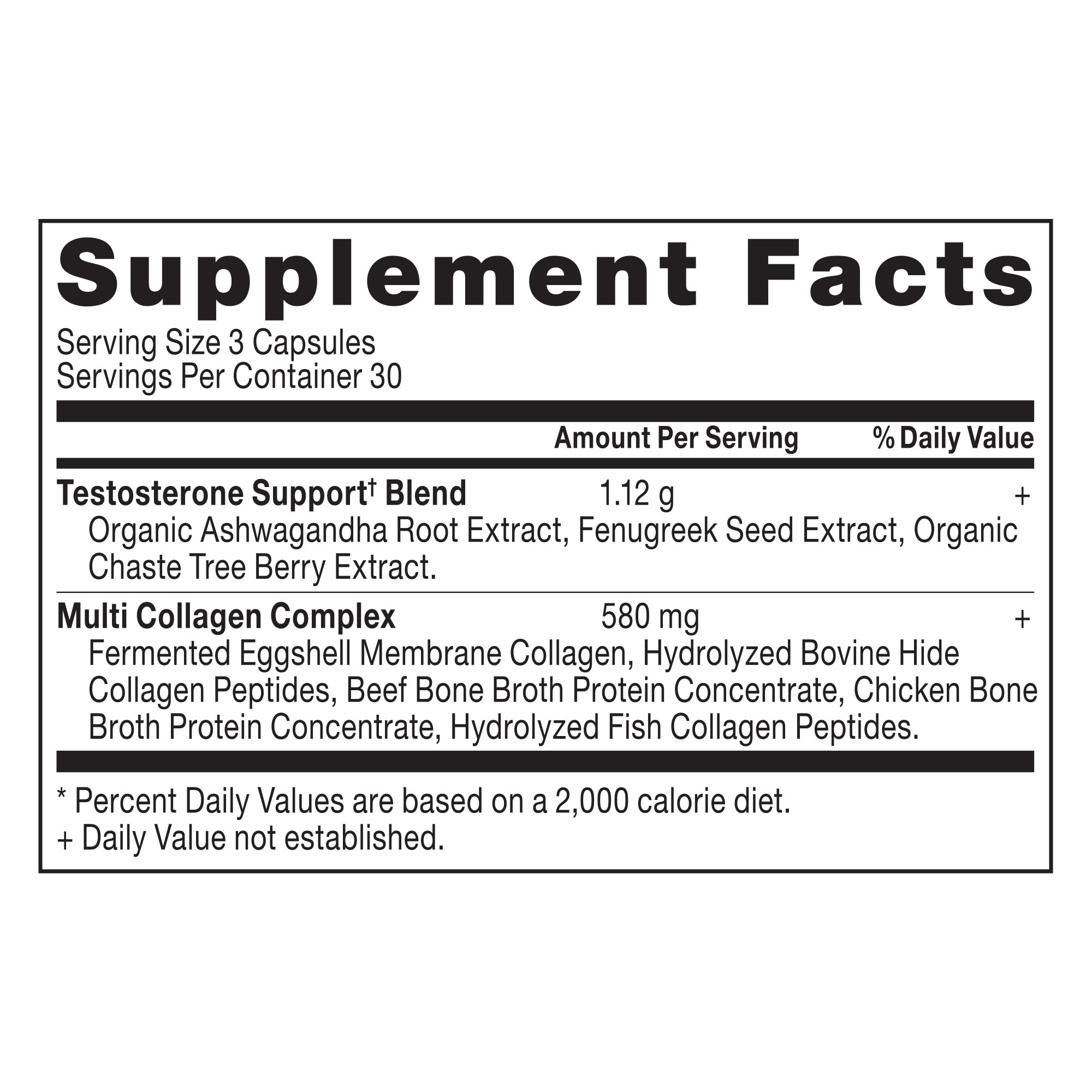 Testosterone Support for Women + Collagen Capsules