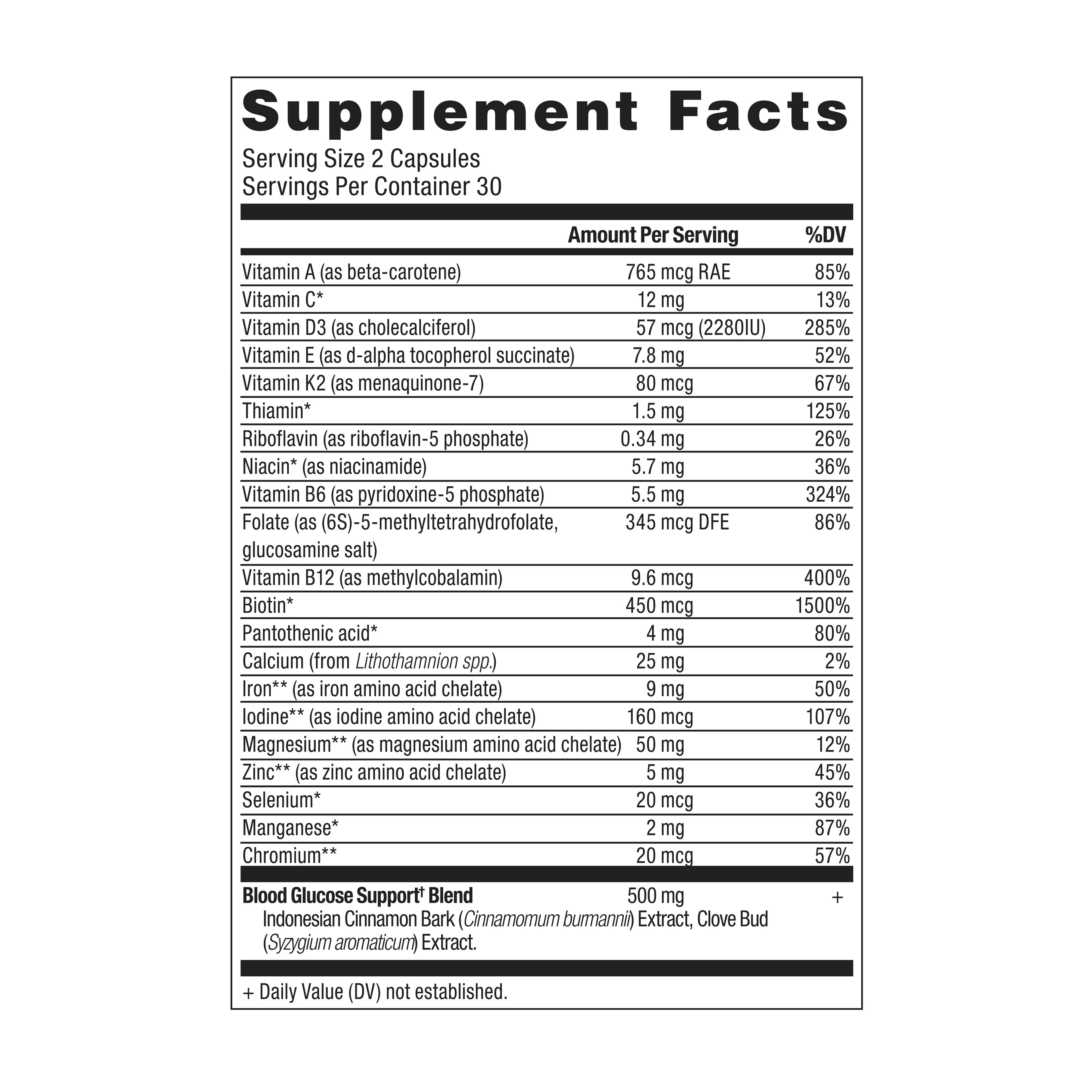 Ancient Multi Blood Sugar Support Capsules