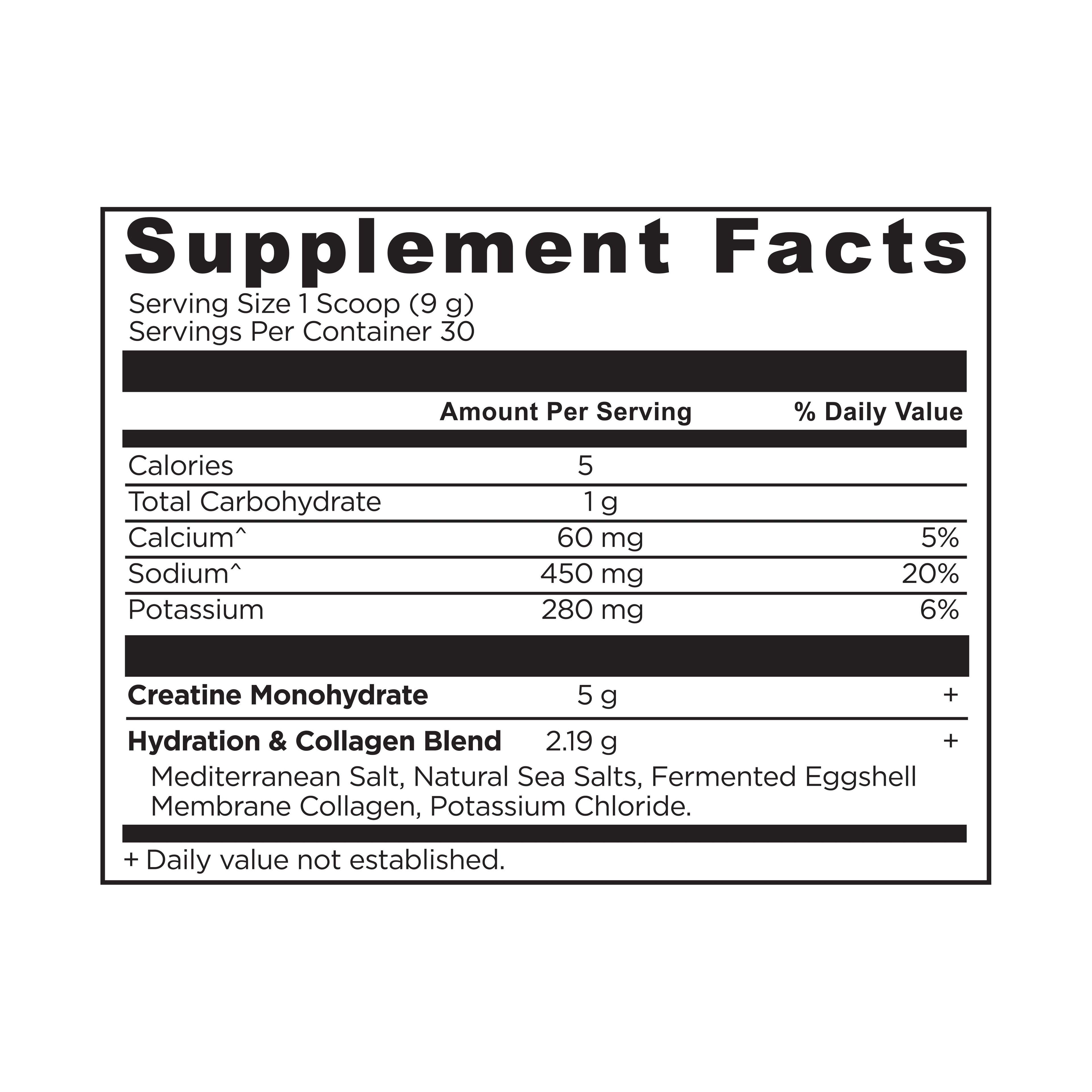 Creatine + Collagen + Electrolytes Powder