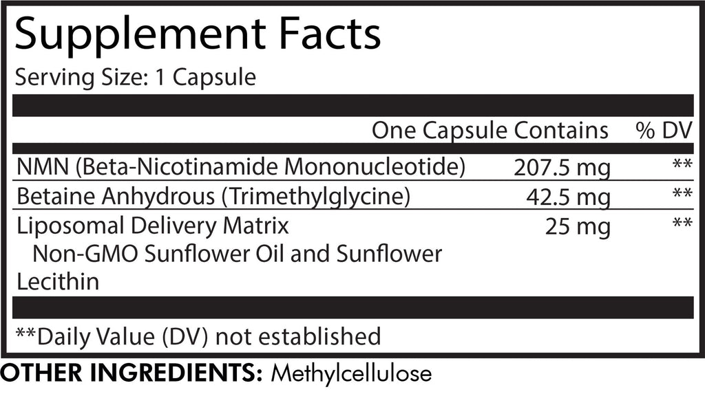 Liposomal NMN + TMG Capsule