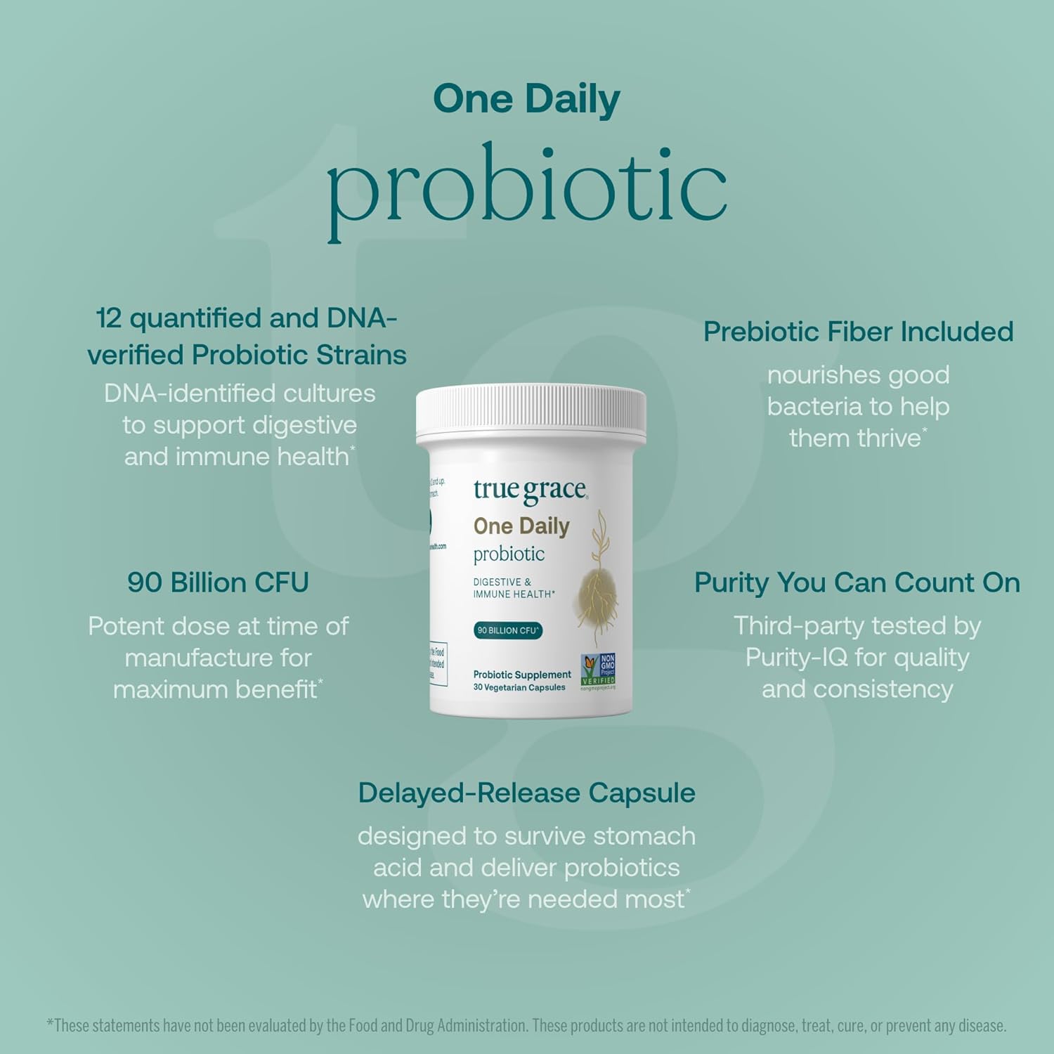 One Daily Probiotic Capsules - For Digestive & Immune Health*