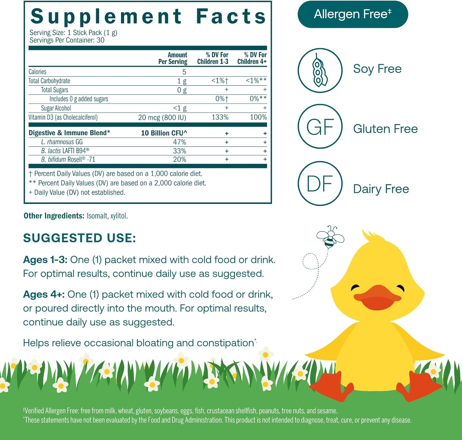 True Littles™ Probiotic + D3 Packets - Immune & Digestive Health*