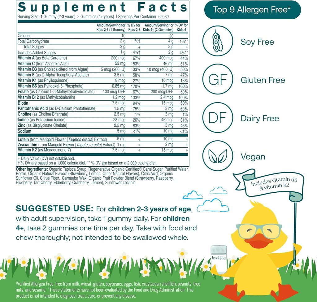 True Littles Daily Kids Multivitamin Gummies