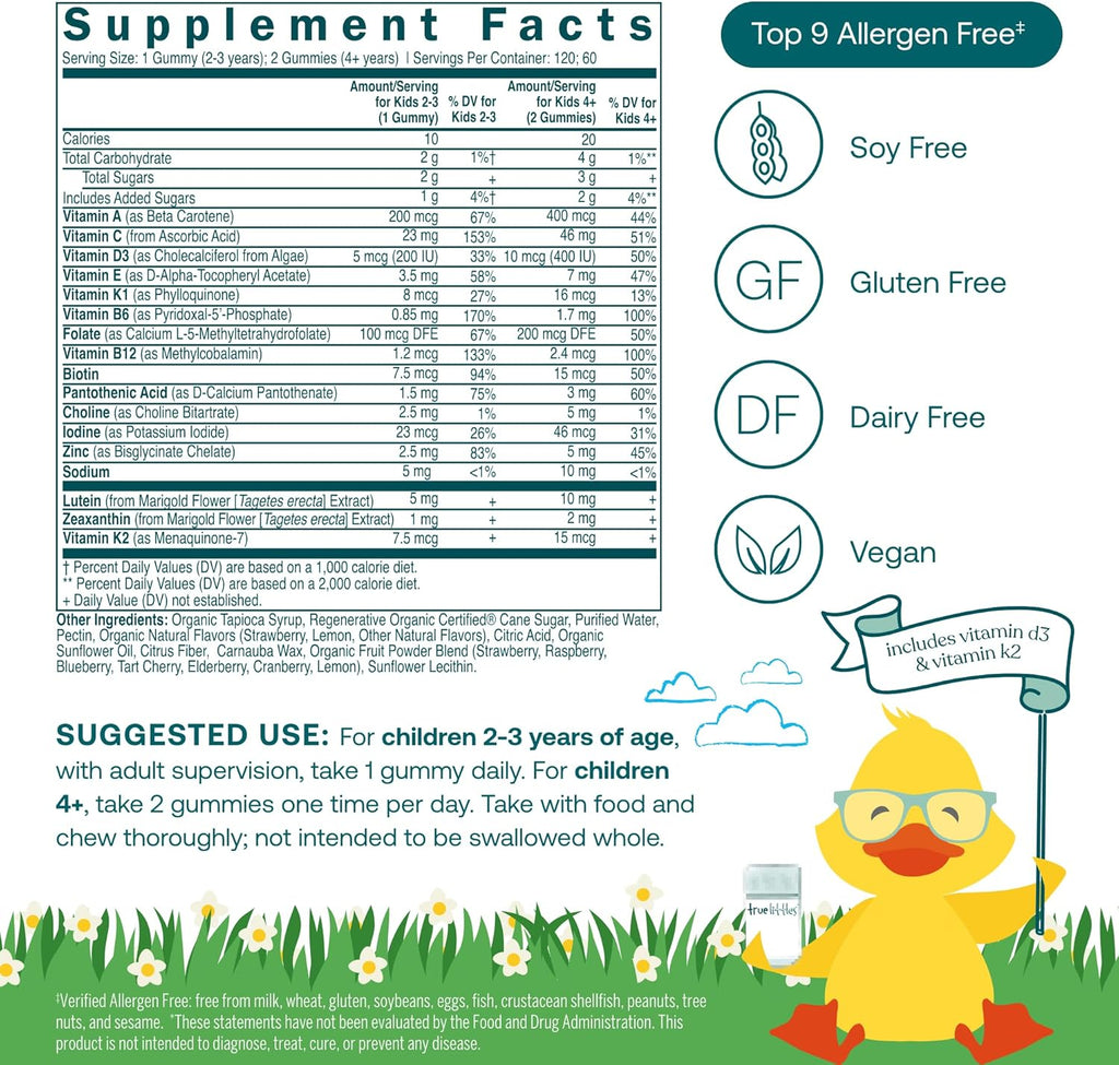 True Littles Daily Kids Multivitamin Gummies