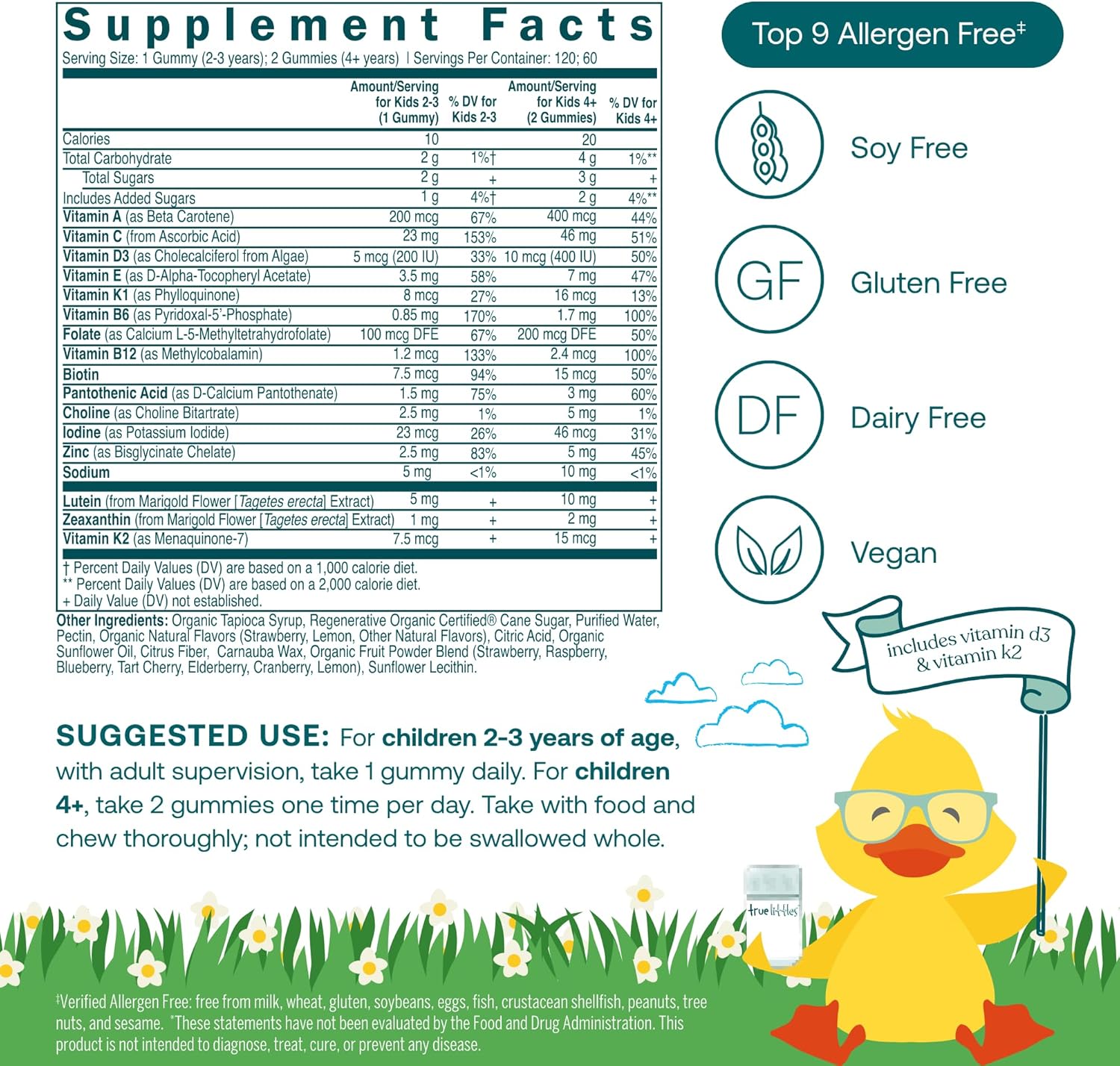 True Littles Daily Kids Multivitamin Gummies