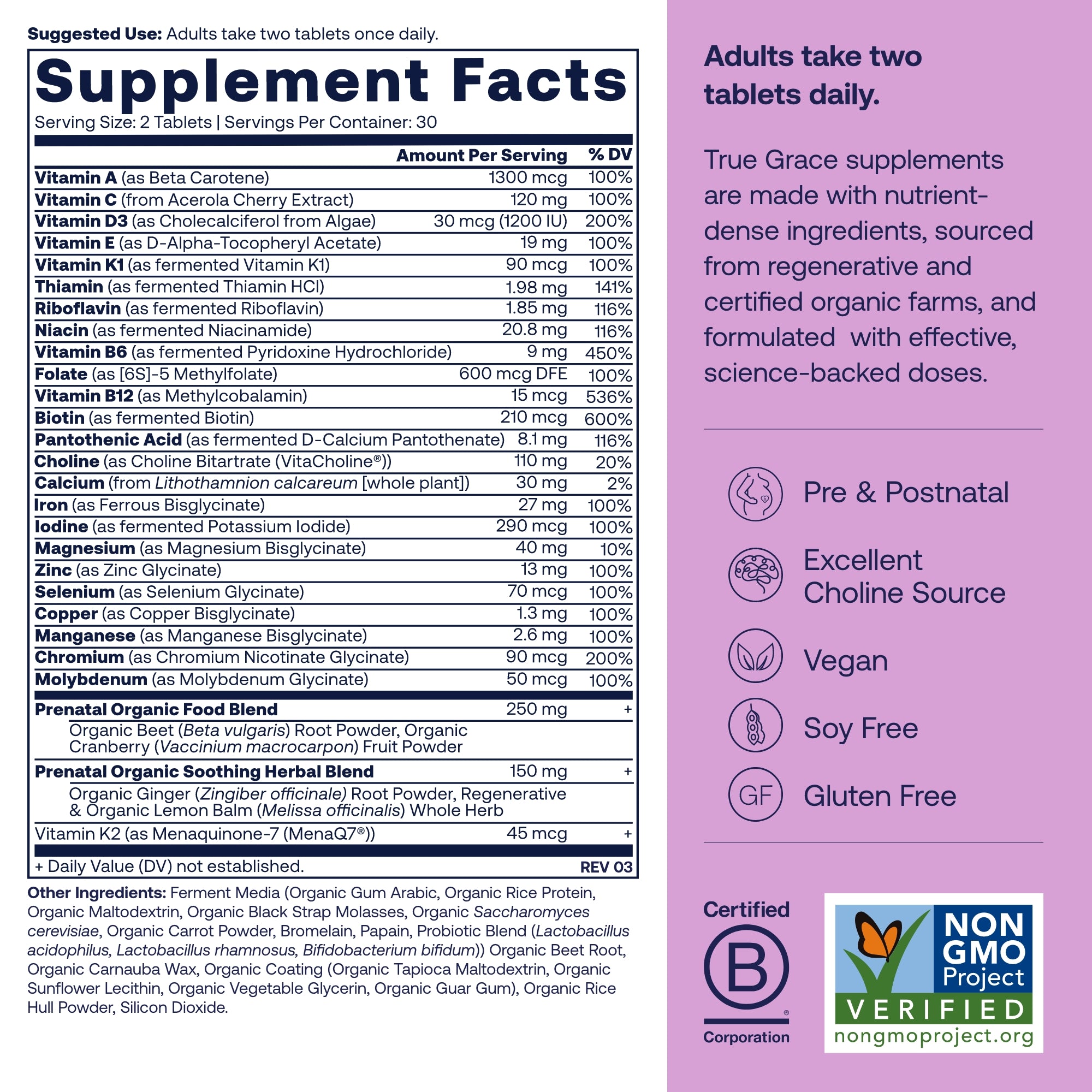 Prenatal Multivitamin Tablets - Supports A Healthy Mom & Baby*