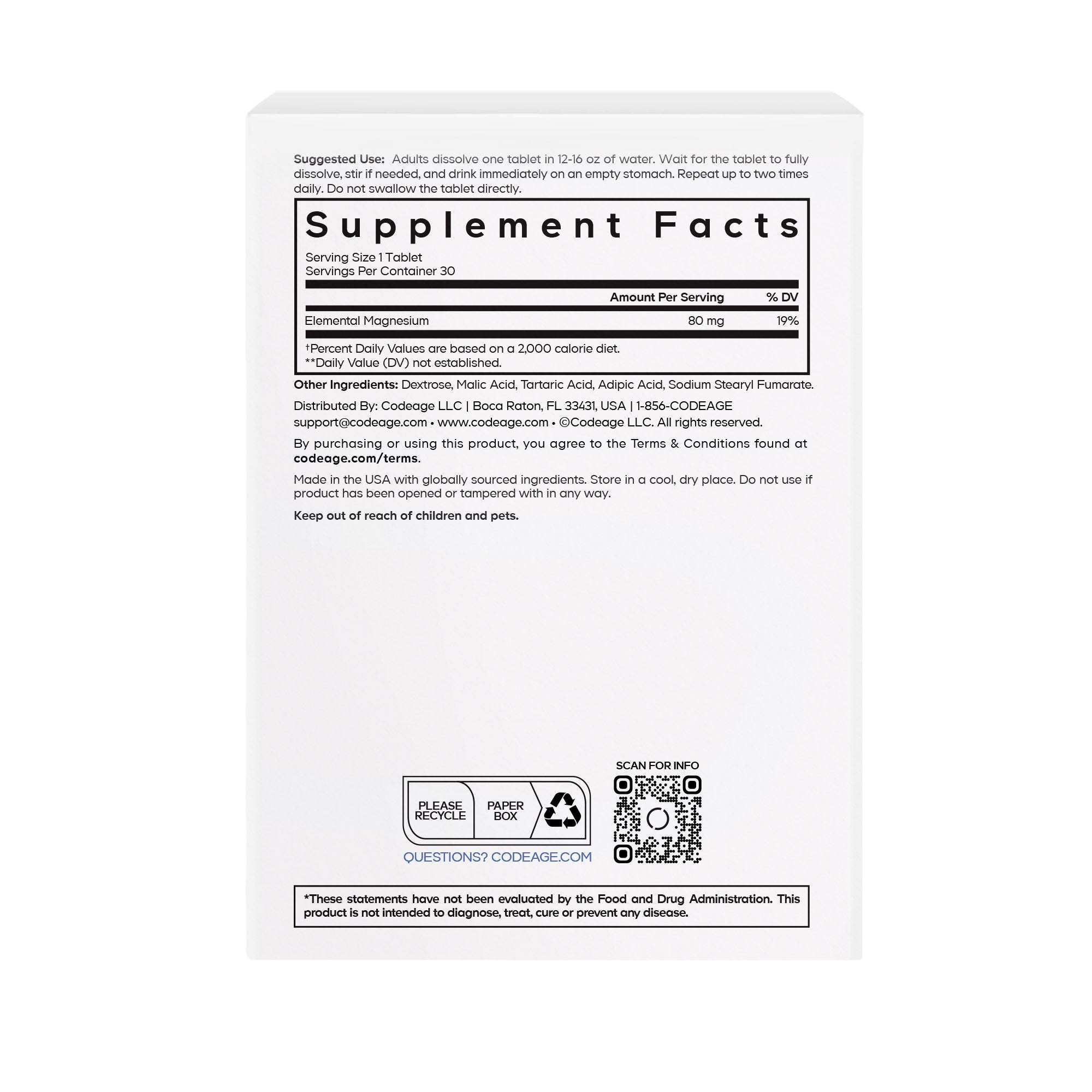 Molecular Hydrogen Tablets, Unflavored