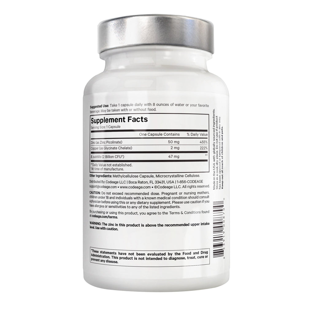 Amen Zinc Copper with Probiotics