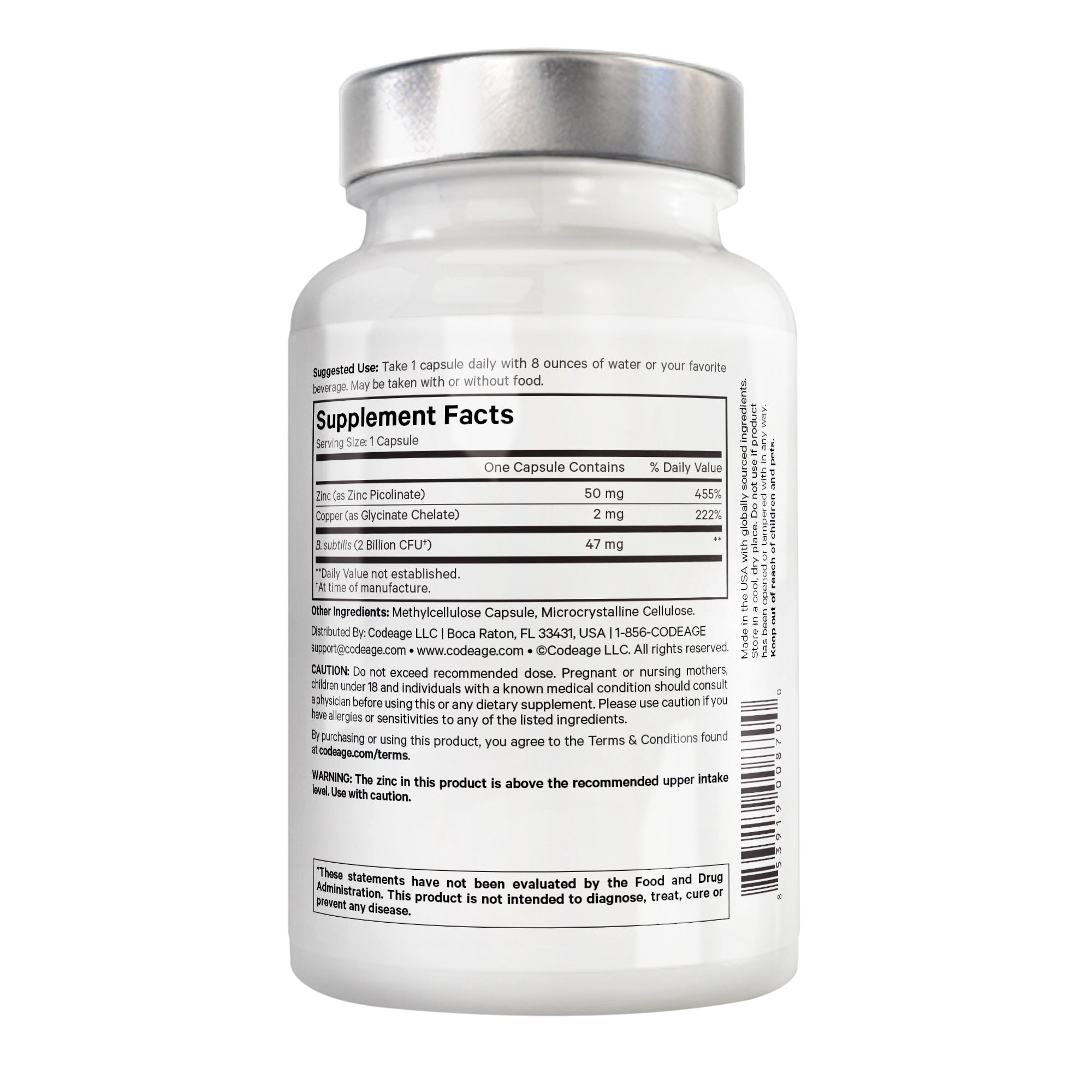 Amen Zinc Copper with Probiotics