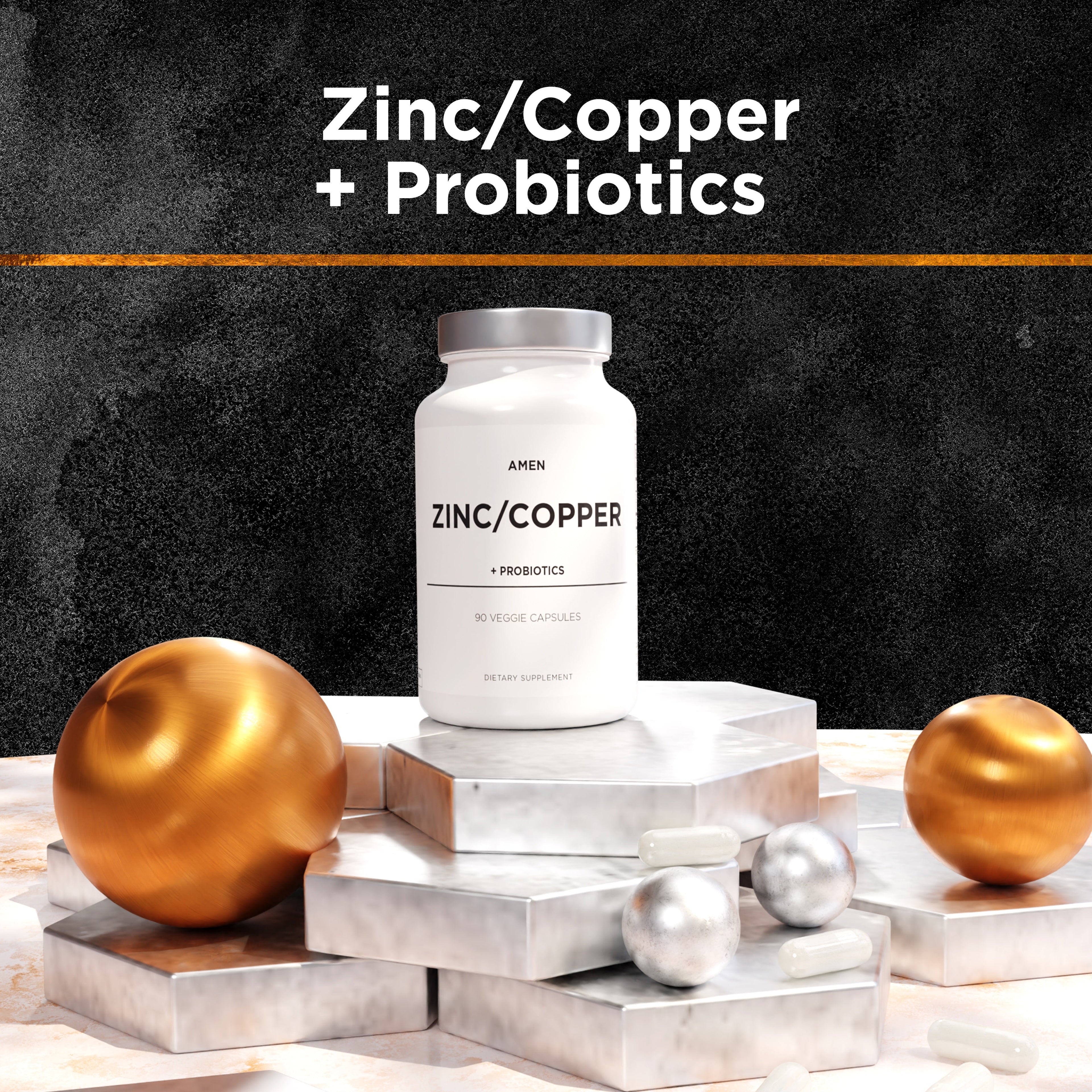 Amen Zinc Copper with Probiotics