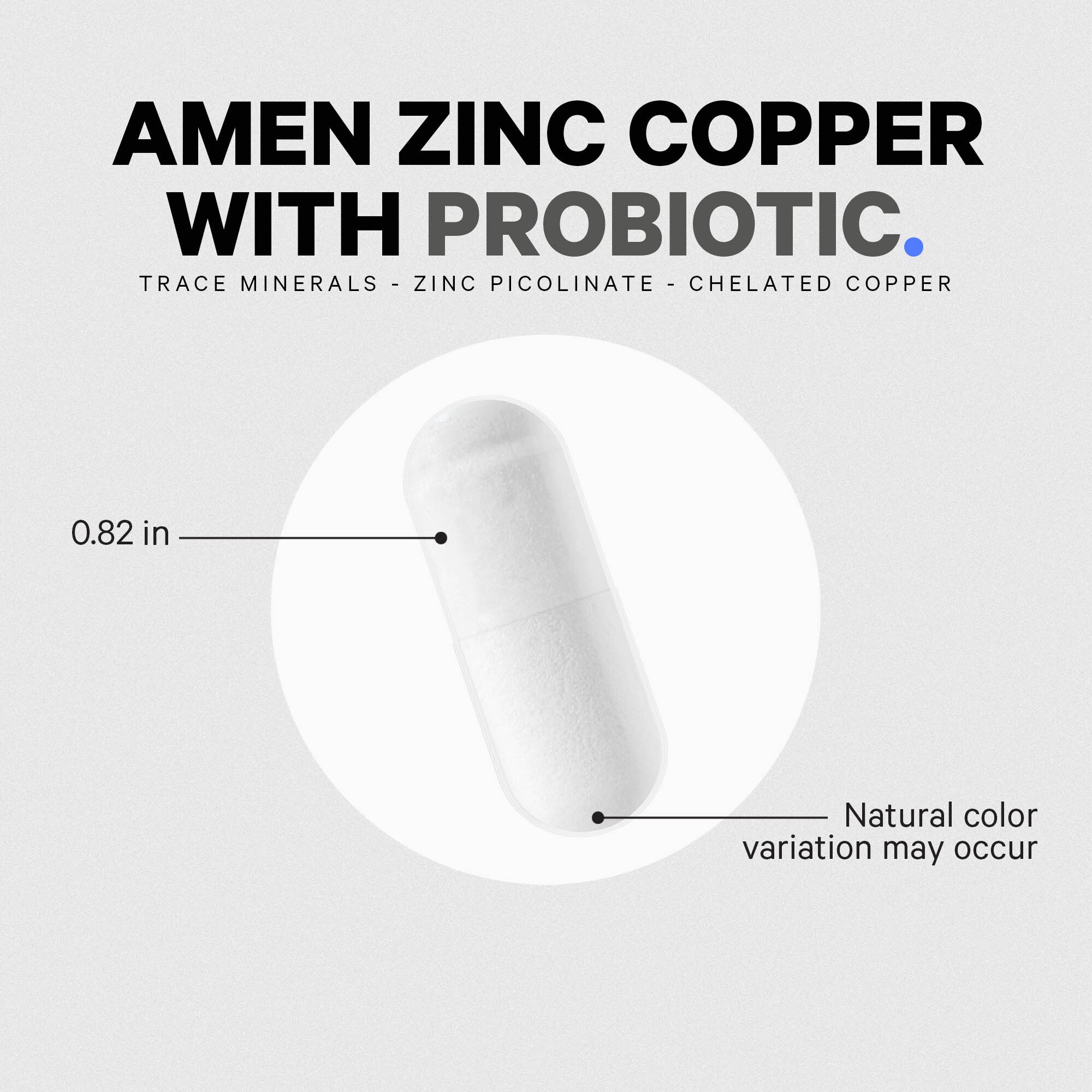 Amen Zinc Copper with Probiotics