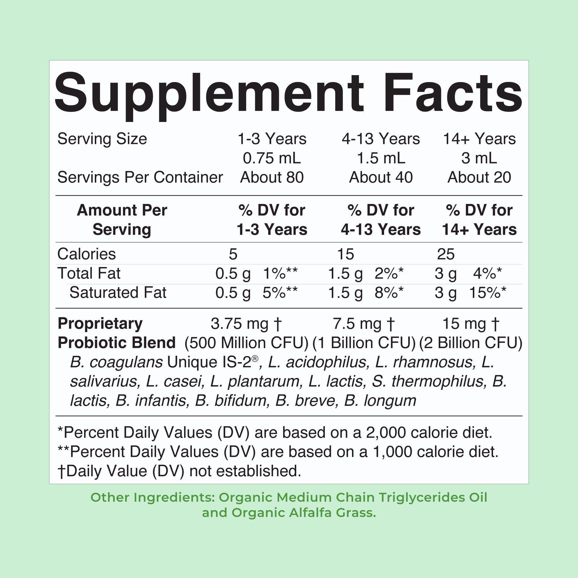 Liquid Probiotic Drops