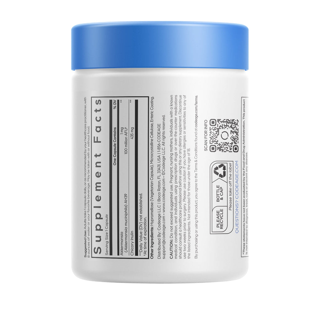 Akkermansia Capsules, Probiotic + Prebiotic