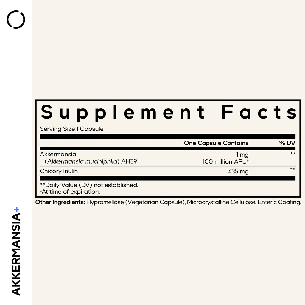 Akkermansia Capsules, Probiotic + Prebiotic