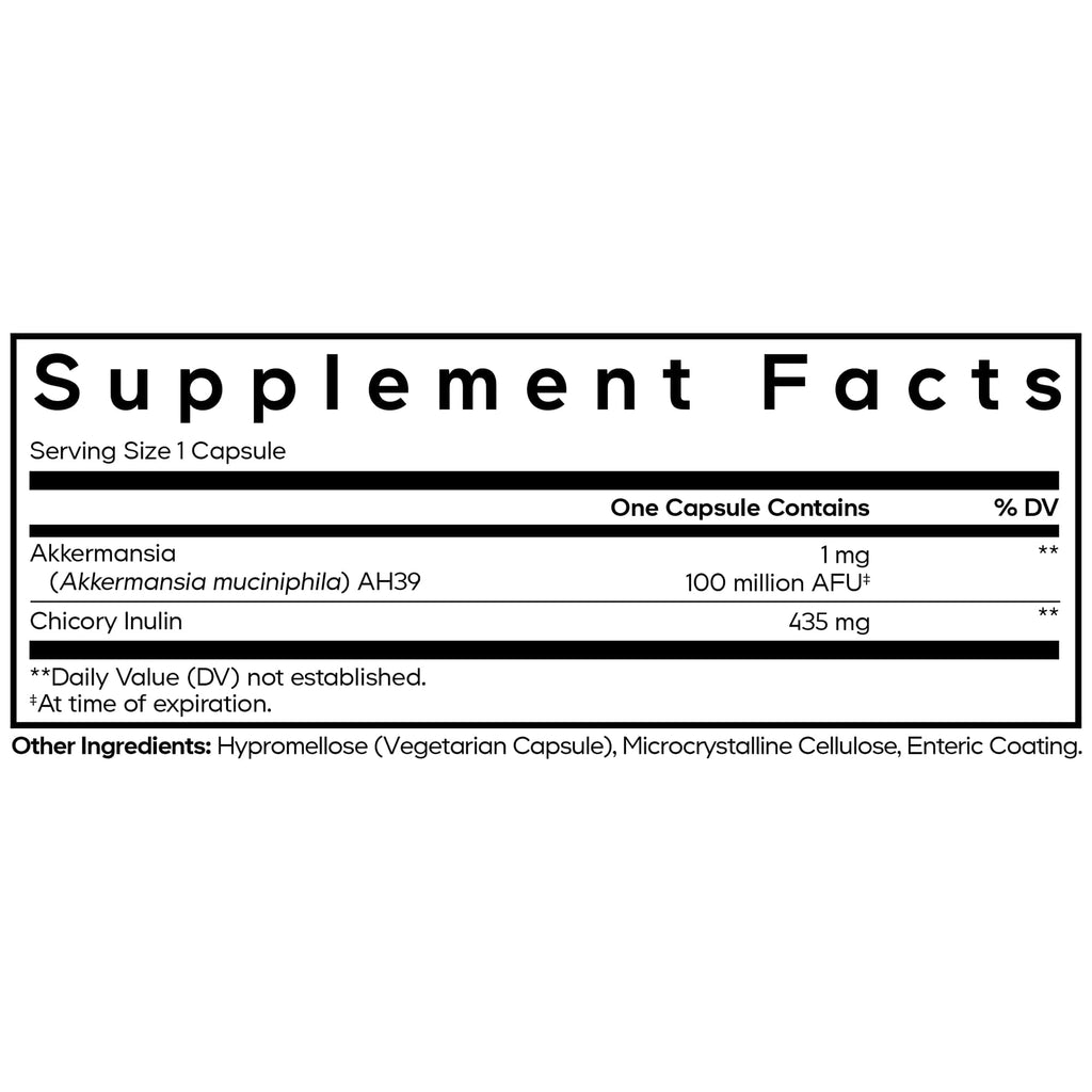 Akkermansia Capsules, Probiotic + Prebiotic
