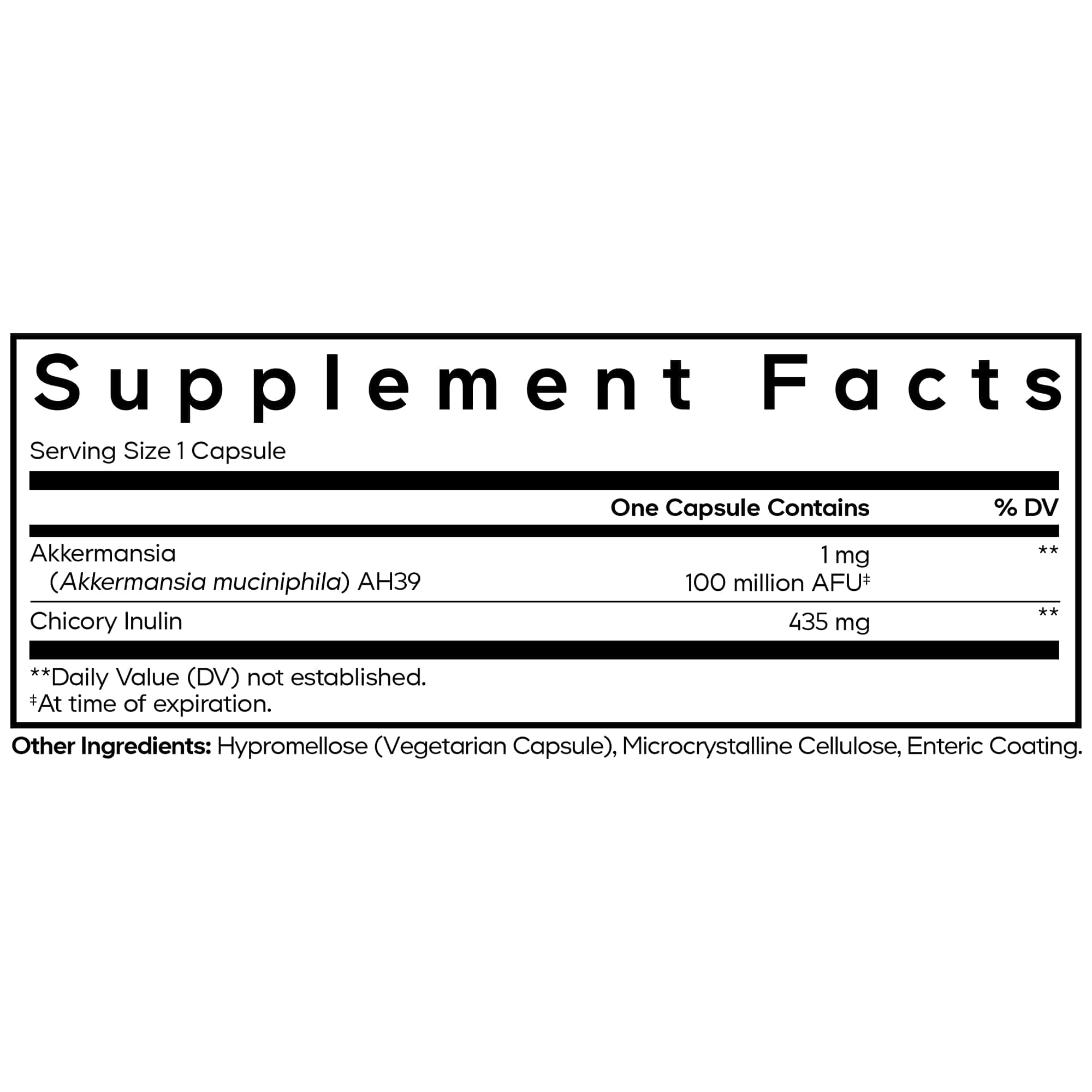 Akkermansia Capsules, Probiotic + Prebiotic