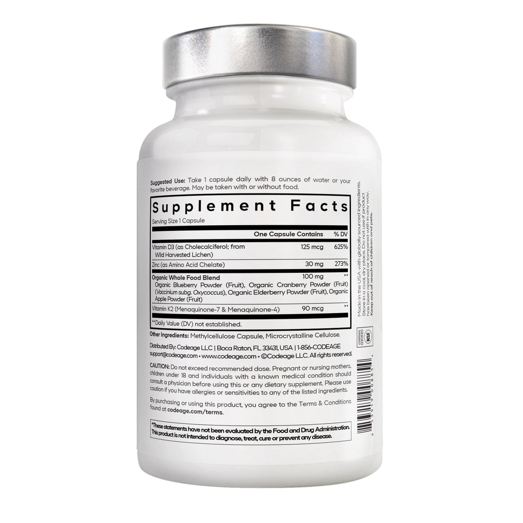 Amen Vitamin D, K2 & Zinc Capsules