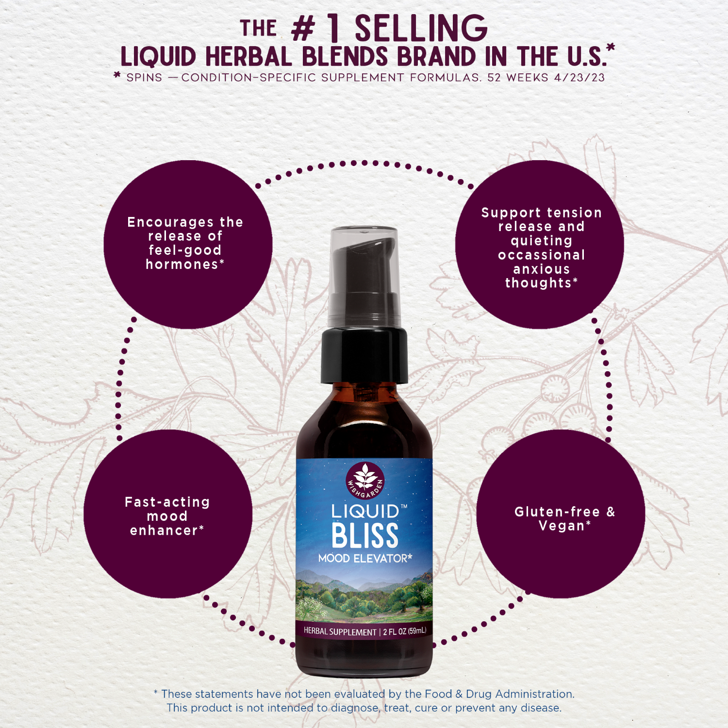 Liquid Bliss Peace - Herbal Supplement